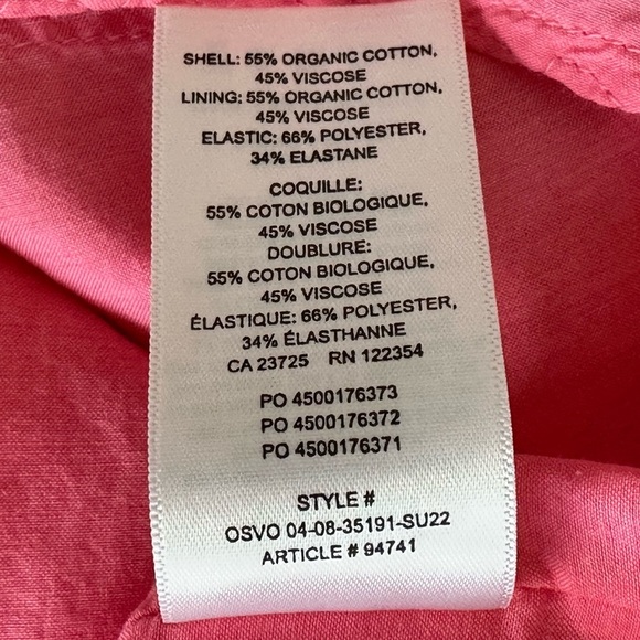 Wilfred Aritzia Reminisce Smocked Fit & Flare Ruffled Straps in pink Size Small - Picture 9 of 9